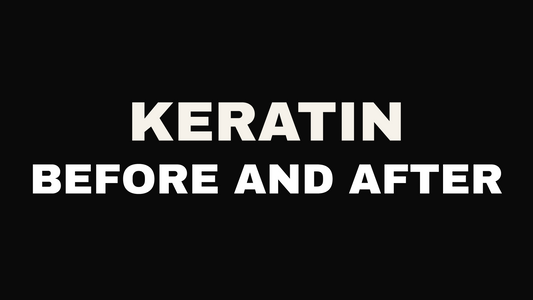 Keratin treatment before and after results at Hanna Madison Salon, Columbus GA.
