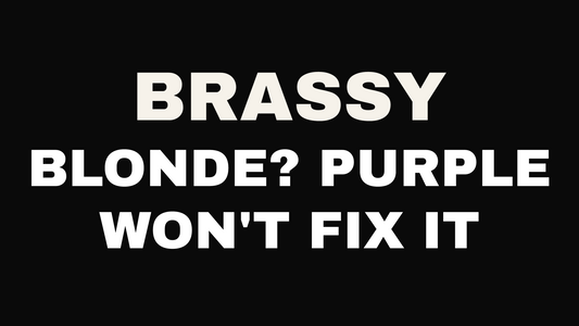 Why purple shampoo stops working on brassy blonde at Hanna Madison Salon, Columbus GA.